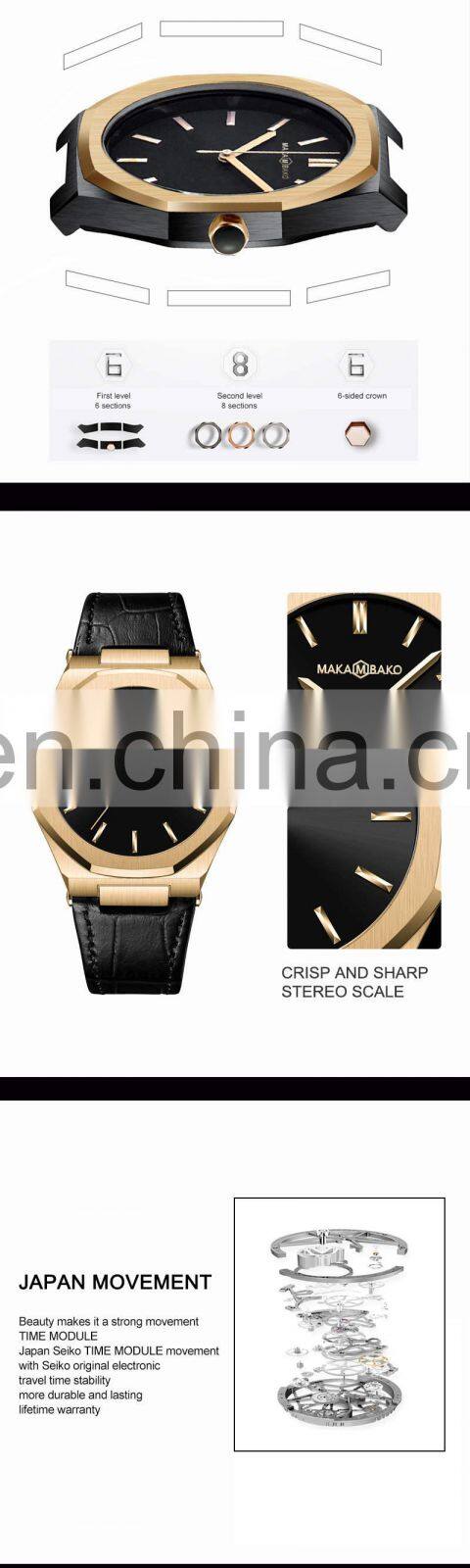 Hannah Martin 5015 Nice simple Quartz Watch Analog Water Resistant Stainless Steel Watches for Sale Men