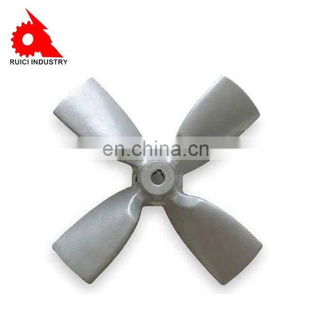 Aluminum outboard engine custom 4 blade propeller