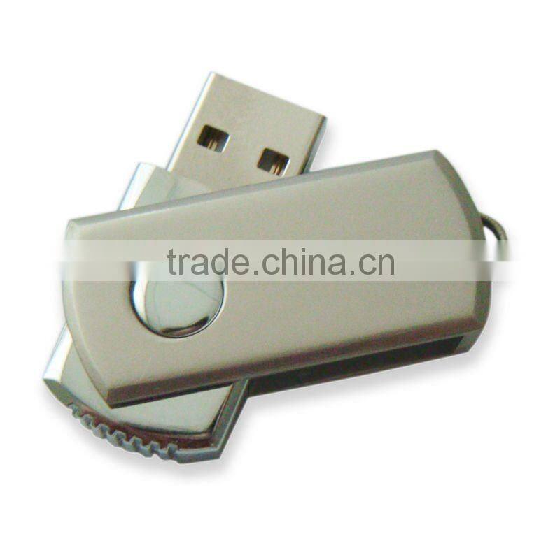 Swivel USB Flash Disk with Metal Material Pendrive design