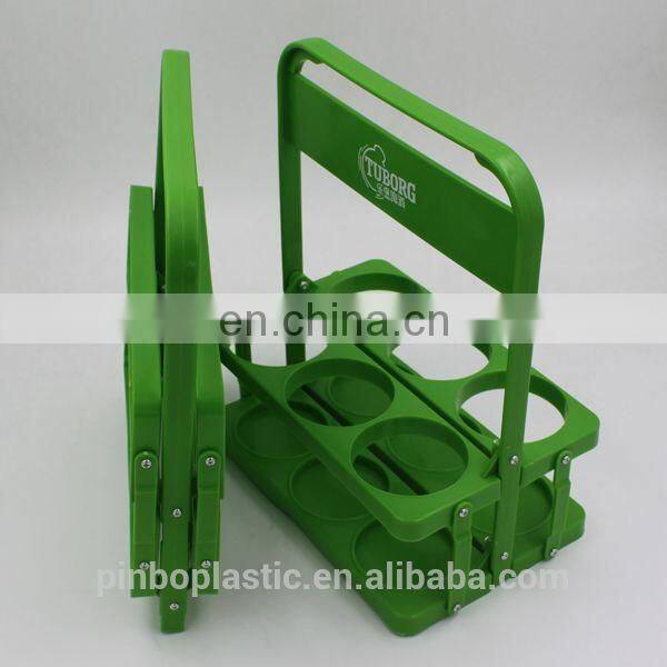 Plastic 6 Pack Collapsible Plastic Water Bottle Carrier