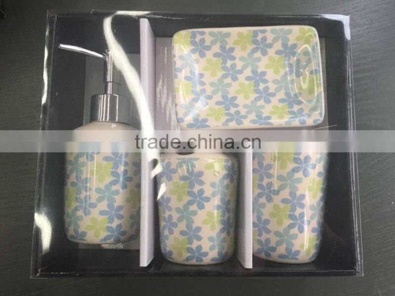 4PCS HOT-SALE CHEAP PRICE CERAMIC BATHROOM SET