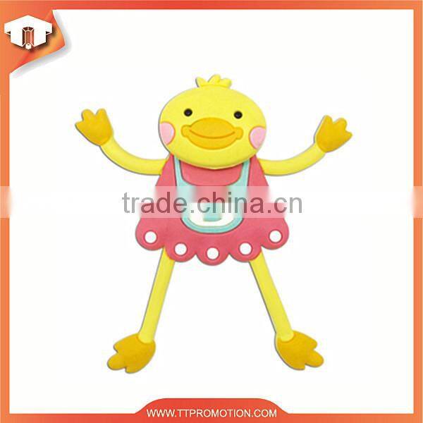 Eco-friendly soft pvc half fridge magnet animal with low price