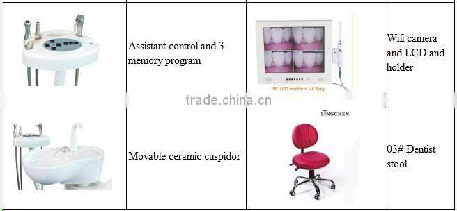 2016 Hot sale 2 years warranty price of dental chair manufacturers china