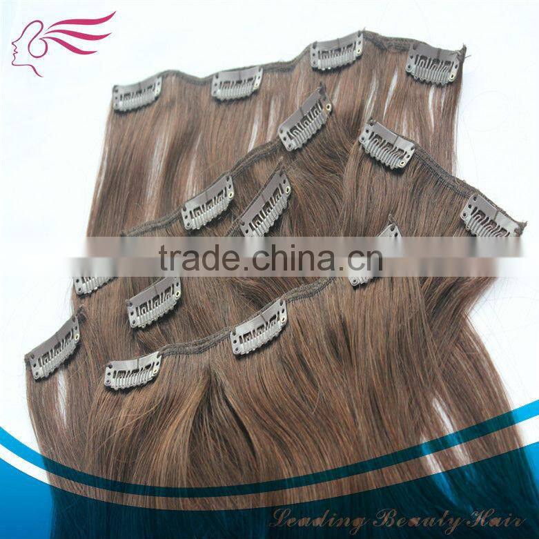 Hot sale feather hair extension clip in hair in color with different length