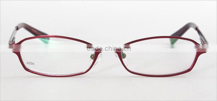 Full-rim metal material newest 2014 latest china eyeglasses optical frame manufacturing china for women