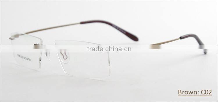New Designer Rimless Metal Most Popular Eyeglasses Frame