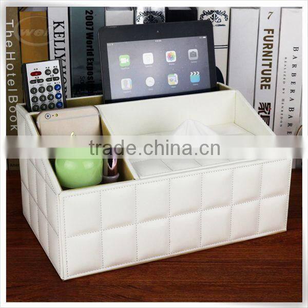Christmas season hot promotion leather toilet paper tissue holder box storage box for home furniture