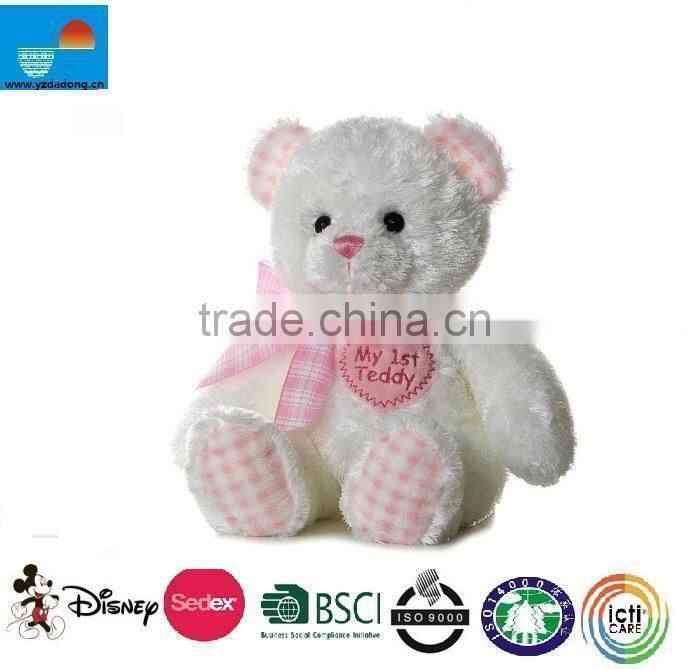 Plush Stuffed Toy Teddy Bear with Ribbon
