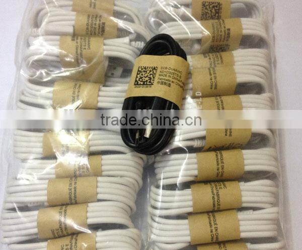 Wholesale Micro USB Cable White Black 1M 3ft Data Cable for Android Phone