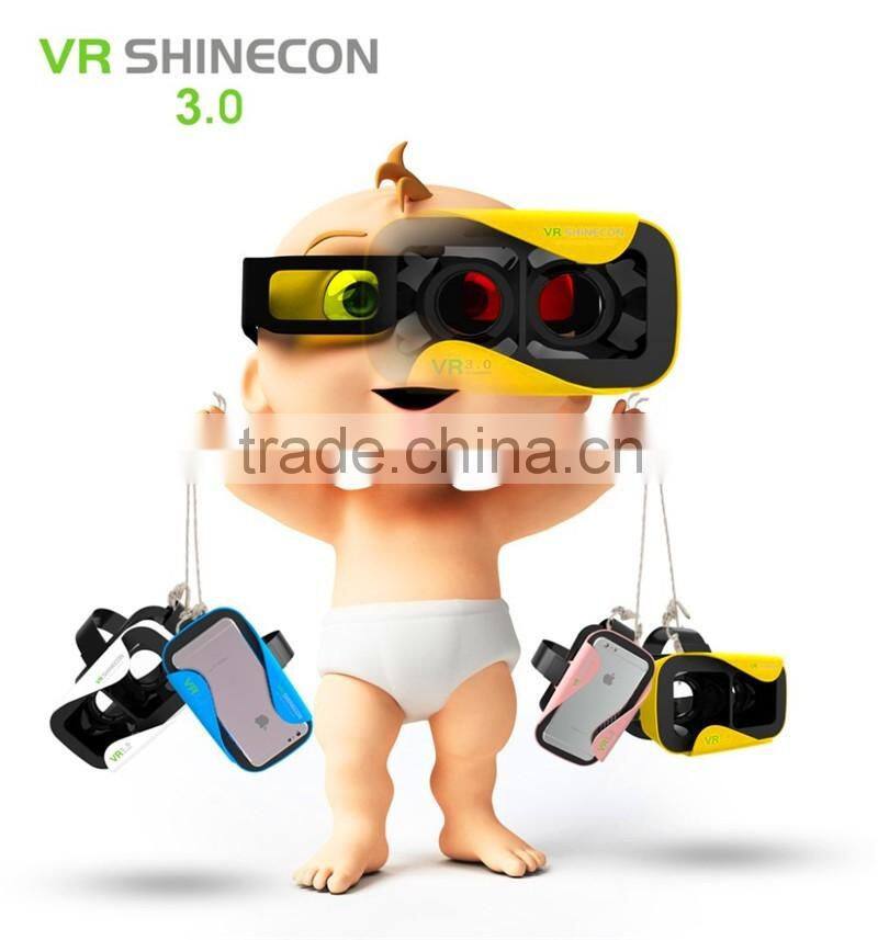 Fashion glasses 3d vr box glasses vr Shinecon 3.0 cheap giveaway gifts virtuality glasses