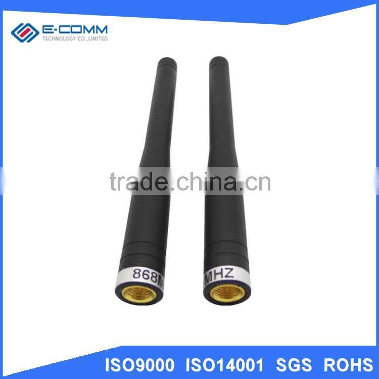 Wholesale High gain 868MHz rubber antenna, SMA male straight