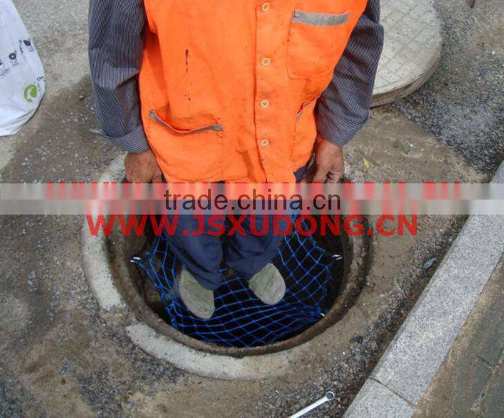 Inspection well safeguard net