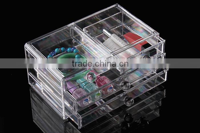 C82 ANPHY Large Drawer Makeup Box Clear Acrylic Accessory Storage Finding Box