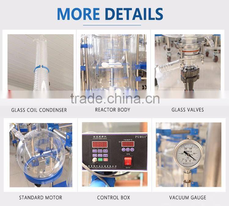 Laboratory Pharmaceutical jacketed Glass Reactor