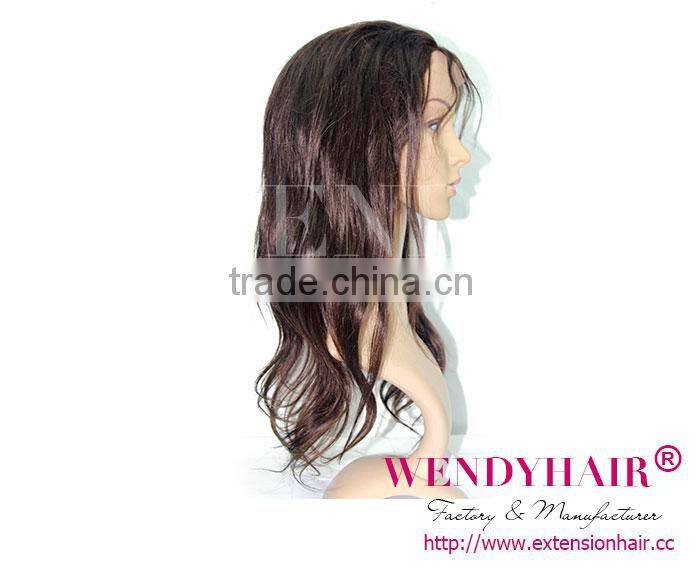 2013 TOP new fashion good quality full lace virgin brazilian human hair wig