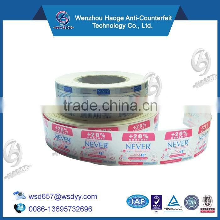 Opaque adhesive transparent pvc sticker