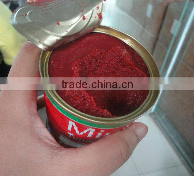 Tomato paste with paper label tin 3kg 28-30% brix,3000gx6tins