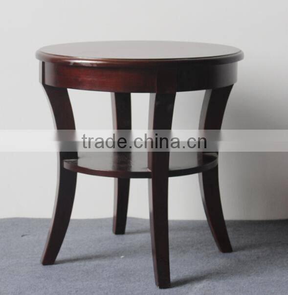 Living Room Small Round Wooden Coffee Table End Table