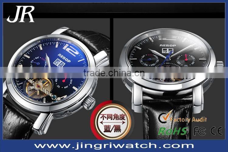 Genuine leather strap watches men luxury brand automatic Mechanical watches men wathes