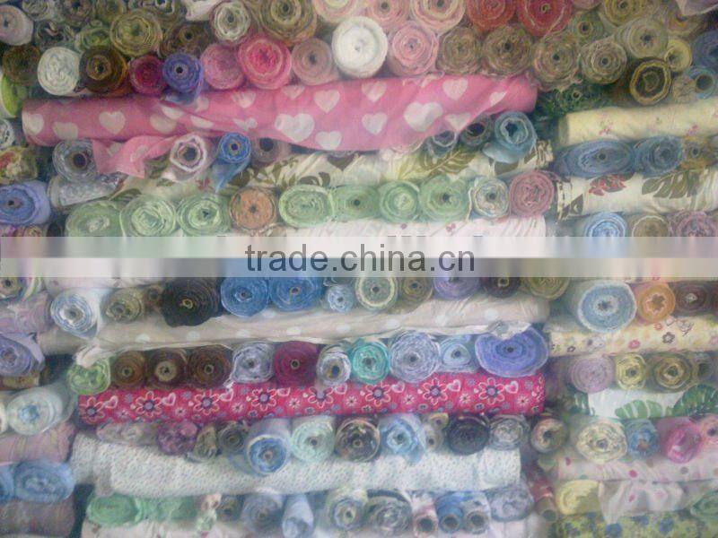 polyester cotton stock printing fabric