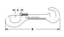 Karabiner Malleable Eye Snap dog hook China suppiler factory price