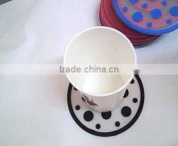 Custom design 3d soft pvc christmas cup coaster