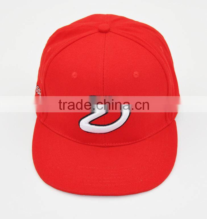 Cool Fashion 3D Embroidered Unisex Adjustable Premium Cotton Twill Fitted Hip-Hop Flat Brim Snapback Cap