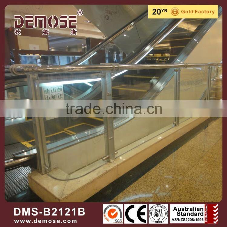 hot sale indoor frameless glass balcony railing