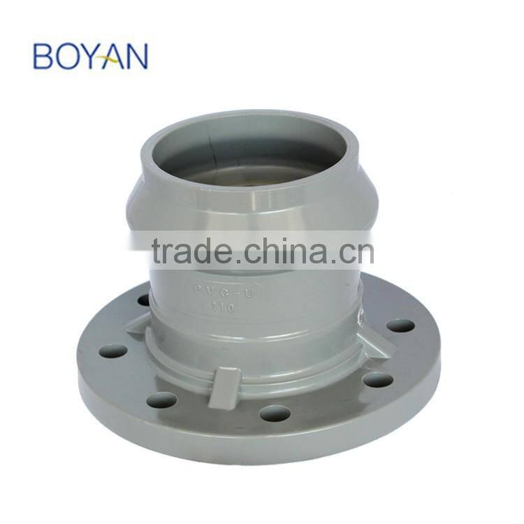 BOYAN Plastic Pipe Fitting Flange Pvc Fitting With Rubber