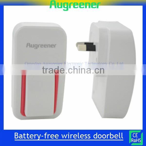 high-end wireless doorbell kinetic wireless doorbell manufacturer suupply in Qingdao wireless doorbell AG101N