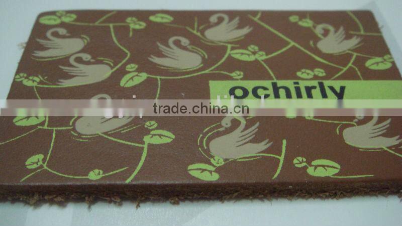 decorative printed leather patch for jeans jacket