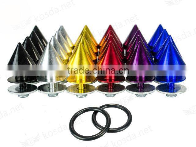 Aluminum silver Quick Release Fasteners For Car Bumpers , Auto spares parts snaps fasteners