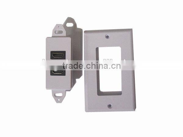 Wholesale 115mm*70mm aluminium wall plate with HDMI
