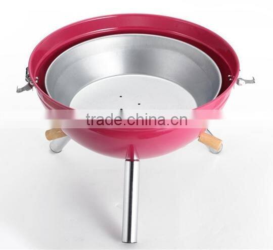 Outdoor camping charcoal egg shaped bbq grill