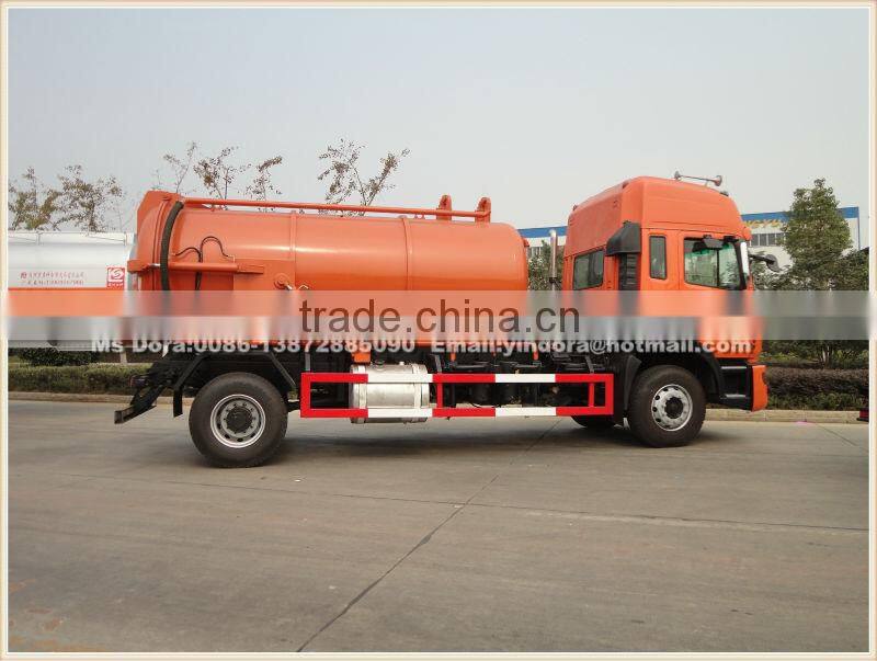 Sino truck 10000 litres vacuum sewer cleaning truck sale