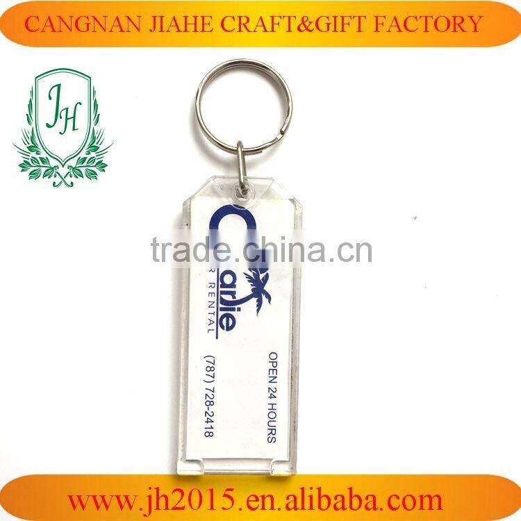 T-shirt shaped Plastic type custom printed acrylic keychains key ring