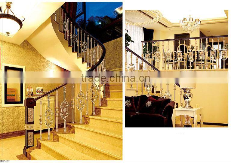 The stair rail accessories with aluminum iron balcony railings design for stairs outside