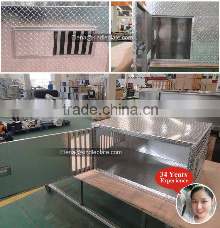 Outdoor During Hunting Single Compartment Aluminum Dog Tool Box With Air Vents