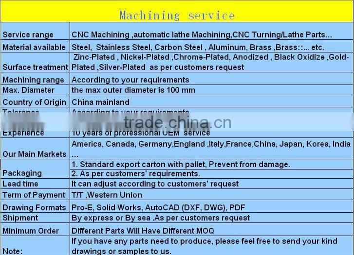 CNC machine turning parts, aluminum bushing, CNC machining parts