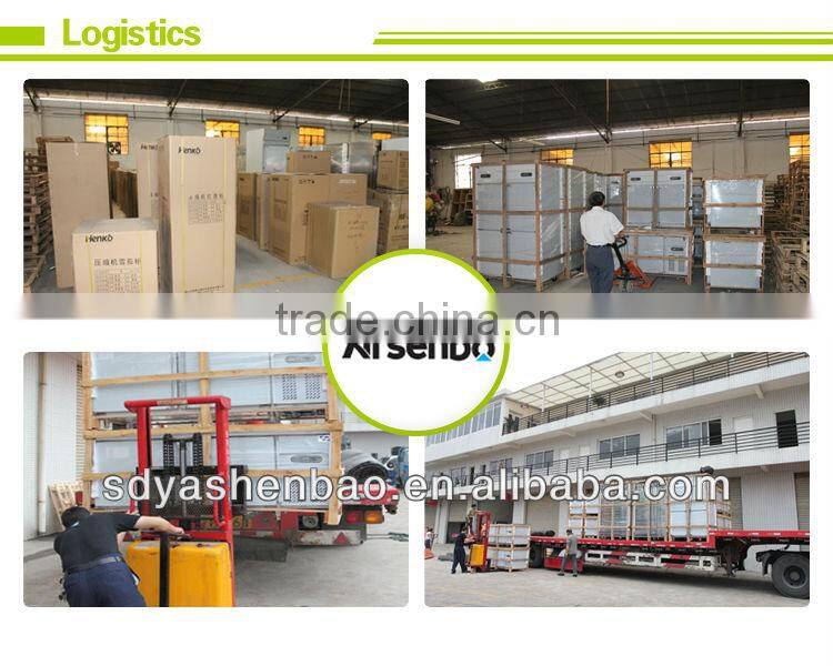 2000L Three Doors Stainless Steel Commercial Refrigerator in Hotel/Restaurant/Cafeteria Kitchen