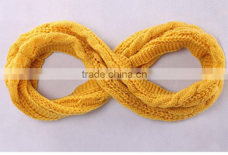 New product high quality infinity scarf knitting pattern WJ-645
