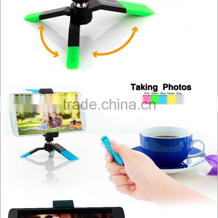Carry-home Universal Mounting Phone Tripod for Phone and Camera with Metal Holder