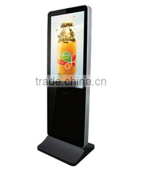42" 46" 55" tft type lcd digital advertising display touch screen with moving wheels