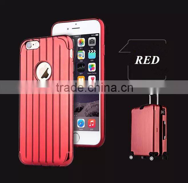 For iphone 6/plus Style case cover, TOP Electroplating, Luggage TPU material special series
