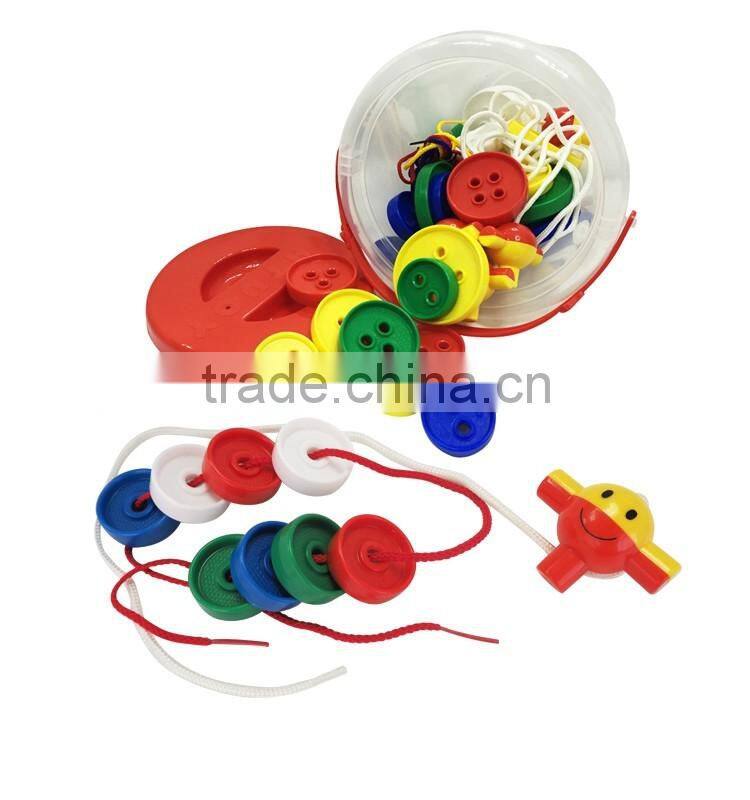 Nursery School Kid's Educational Toy 54PCS Big Button Tub