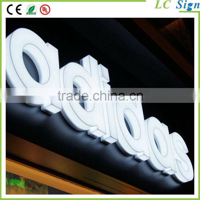 Customized front light led acrylic alphabet letter