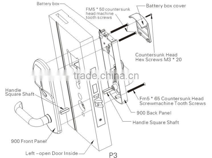 High Quality Door Handles Biometric Fingerprint Remote Control Electric Door Lock Price(HF-LA902)