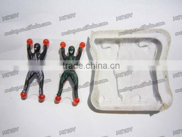 Hotsale sticky gummy spider-man toy wall climbing spiderman toys baby boy toy spiderman figure Chrismats Gifts 2pcs/blister card
