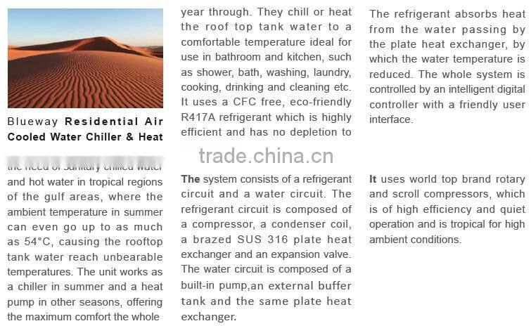 Low Cost Energy-Saving Domestic Air Cooled Water Chiller With High EER For Middle East (Manufacturer) 60Hz