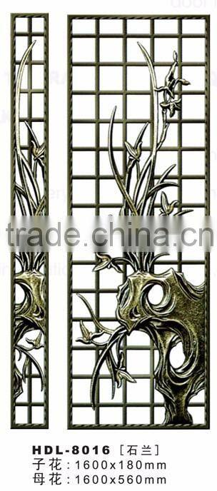 Aluminium fittings for doors